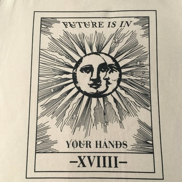 #81 Shein Future Is IN your Hands XVIIII Graphic Mens T-shirt Size large - Picture 3 of 9